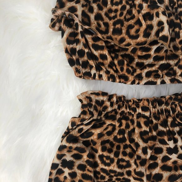 Toddler/Baby Girls 2 Piece Short Tank Set Romper - Picture 2 of 5